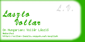 laszlo vollar business card