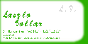 laszlo vollar business card